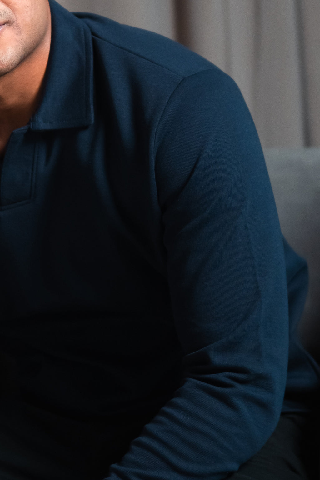 Polo Pullover - Blue