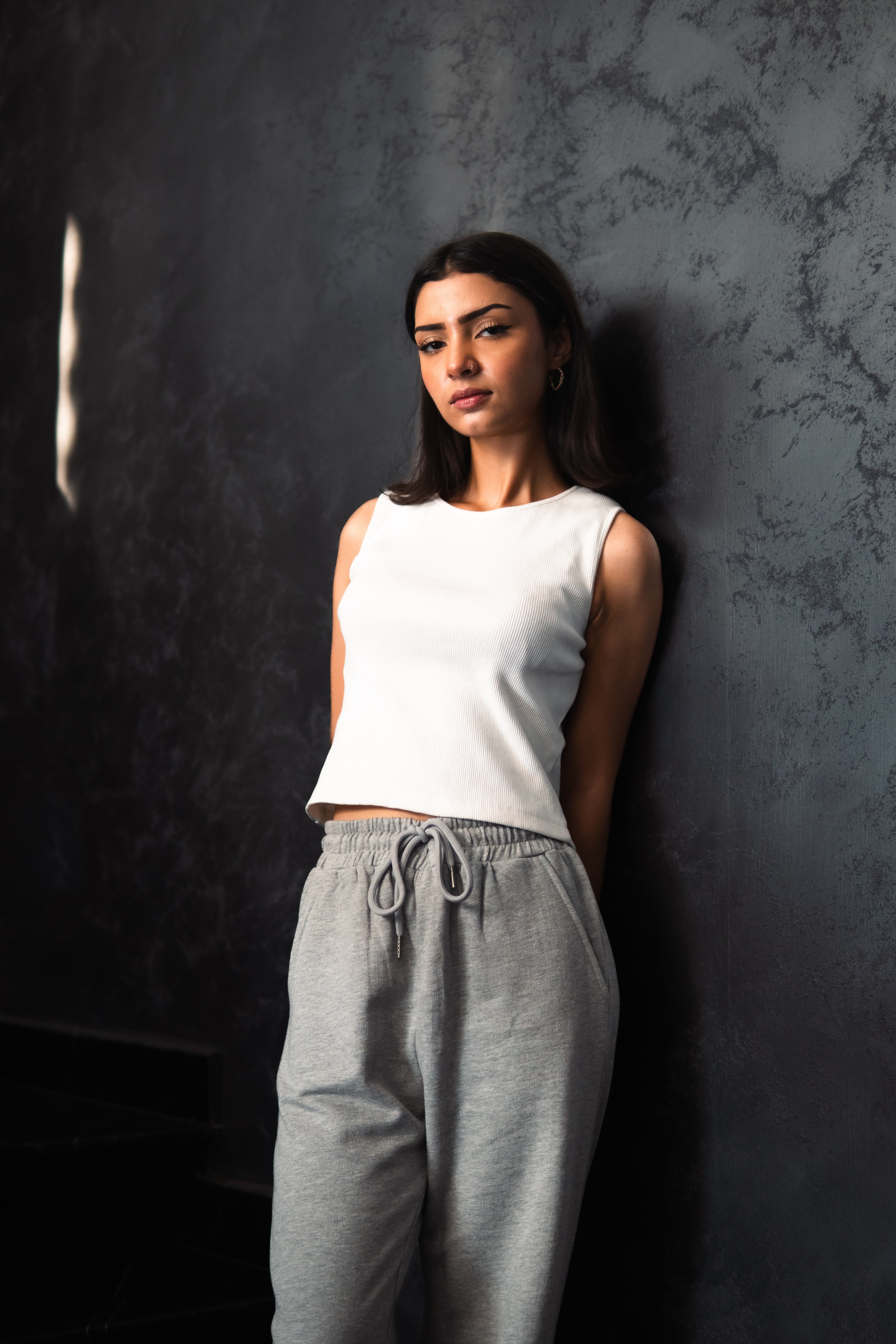 Ribbed Tank Top - White