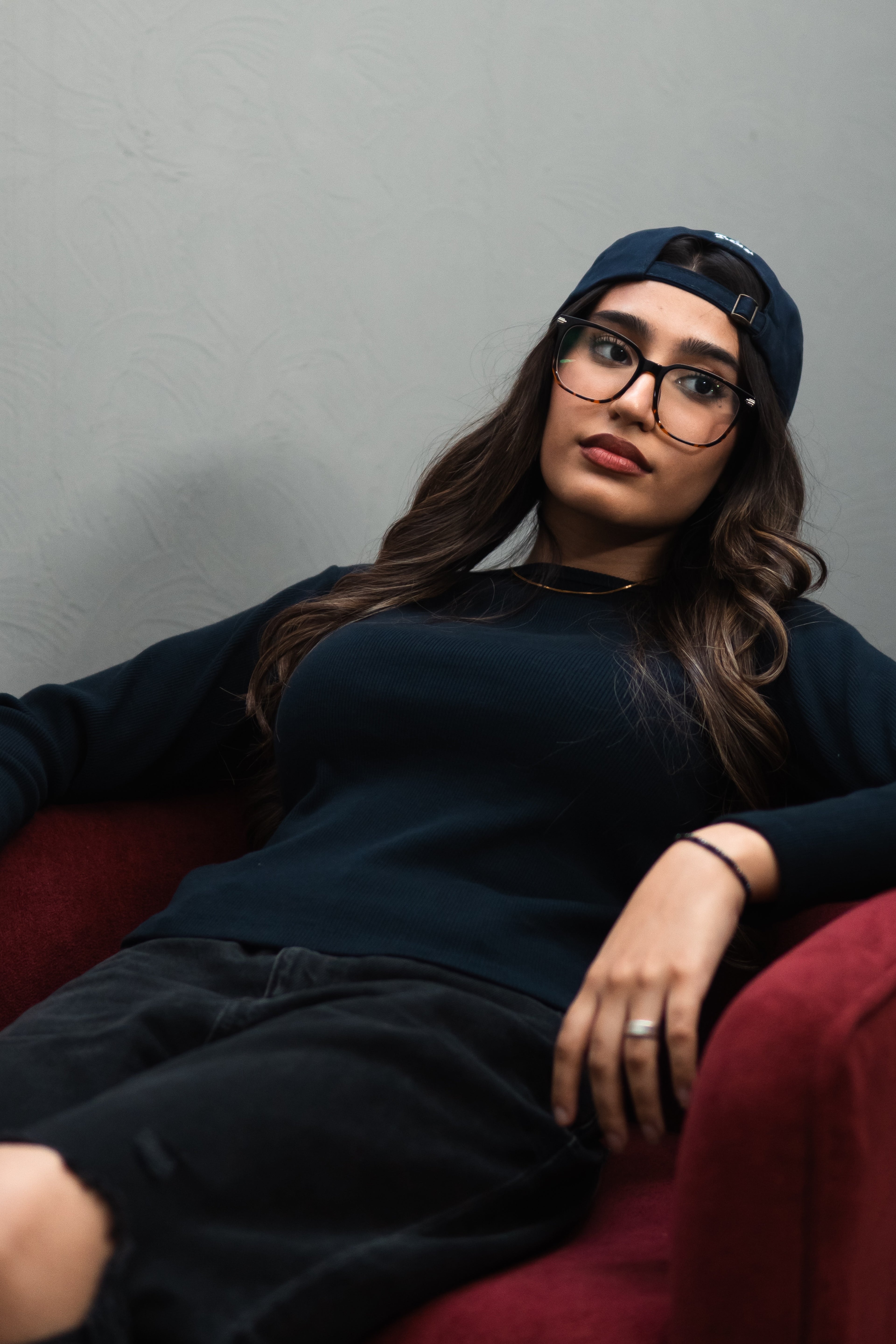 Ribbed Boat Neck - Blue