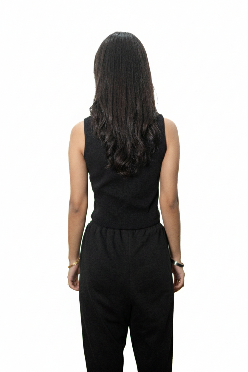 Ribbed Tank Top - Black